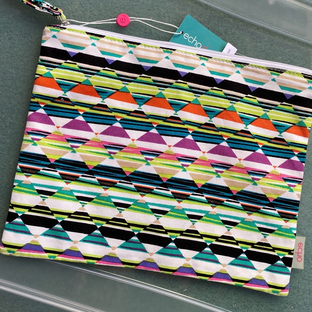 NWT Echo design beach zip top wet bag diamond pattern - Picture 3 of 6